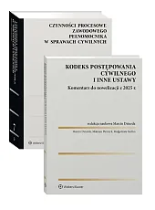 PAKIET: Kodeks postępowania cywilnego i inne ustawy. Komentarz do nowelizacji z 2025 roku + Czynności procesowe zawodowego pełnomocnika w sprawach cywilnych